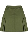 Trendyol Khaki Weave Short Skirt with Cargo Pocket