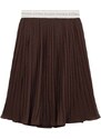 Dievčenská sukňa Michael Kors hnedá farba, midi, rovný strih