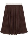 Dievčenská sukňa Michael Kors hnedá farba, midi, rovný strih