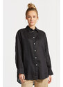 KOŠEĽA GANT OS LINEN SHIRT EBONY BLACK