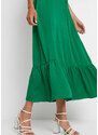 bonprix Maxi šaty zo saténu, farba zelená, rozm. 40