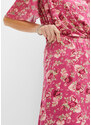 bonprix Úpletová sukňa z udržateľnej viskózy, farba ružová