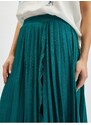Orsay Petroleum Womens Pleated Midi Skirt - Women