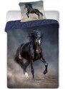 Faro Bavlnené posteľné obliečky Čierny žrebec Tornádo - 100% bavlna - 70 x 90 cm + 140 x 200 cm