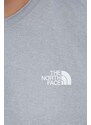 Športové tričko The North Face Reaxion šedá farba, s potlačou, NF0A4CDWX8A1