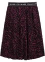 Dievčenská sukňa Michael Kors čierna farba, midi, rovný strih