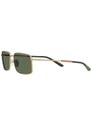 Slnečné okuliare Armani Exchange pánske, béžová farba