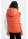 DEFACTO Boys Double-Sided Hooded Inflatable Vest