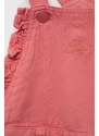 Detské nohavice na traky Guess ružová farba
