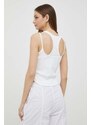 Top Calvin Klein Jeans dámsky, biela farba, J20J221430