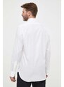 Bavlnená košeľa Polo Ralph Lauren pánska,biela farba,slim,s talianskym golierom,712873368