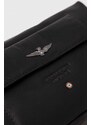 Kožená kozmetická taška Aeronautica Militare čierna farba