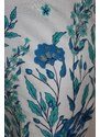 India Ľahúčka tunika pre moletky s modrými kvetmi