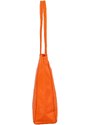 Dámska kožená kabelka cez rameno oranžová - ItalY Nooxies oranžová