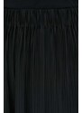 Sukňa Samsoe Samsoe čierna farba, mini, áčkový strih