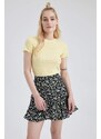 DEFACTO Patterned Mini Skirt