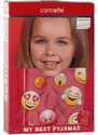Dievčenské pyžamo Cornette emoticon (787/64) 110