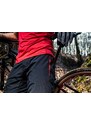 Pánske kraťasy na bicykel Silvini Rango čierna/červená