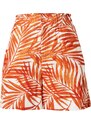 ONLY Nohavice 'LISA' oranžová / biela