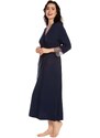 Effetto Woman's Housecoat 03158 Navy Blue