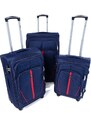 Rogal Modrý cestovný kufor "Practical" s expanderom - veľ. M, L, XL