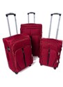 Rogal Červený cestovný kufor "Practical" s expanderom - veľ. M, L, XL
