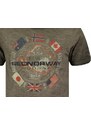 GEOGRAPHICAL NORWAY - khaki tričko - odtieň vášho dobrodružstva v štýle