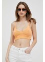 Top Calvin Klein Jeans dámsky,oranžová farba,J20J221345