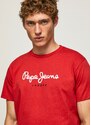 Pánske tričko Eggo 1/2 - Pepe Jeans - červená - PEPE JEANS
