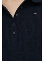 Polo tričko Tommy Hilfiger dámsky, tmavomodrá farba, WW0WW38832