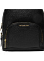 Michael Kors Jaycee Medium Pebbled Leather Backpack Black
