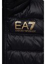 Detská páperová vesta EA7 Emporio Armani čierna farba