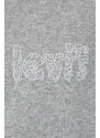 Mikina Levi's pánska, šedá farba, s kapucňou, melanžová