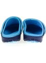 JOHN-C Detské modré gumené šľapky FOOTBALL