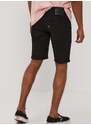 Rifľové krátke nohavice Levi's 39864.0037-Blacks, pánske, čierna farba