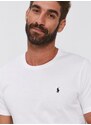 Bavlnené tričko Polo Ralph Lauren biela farba,jednofarebné,714844756004
