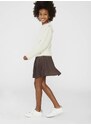 Dievčenská sukňa Michael Kors hnedá farba, mini, áčkový strih