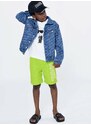 Detské plavkové šortky Karl Lagerfeld zelená farba