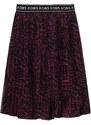Dievčenská sukňa Michael Kors čierna farba, midi, rovný strih