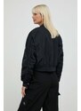 Bunda Calvin Klein Jeans dámsky, čierna farba, prechodná