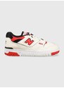 Kožené tenisky New Balance BB550VTB béžová farba