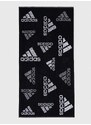 Bavlnený uterák adidas Performance čierna farba, HS2056