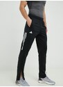 Tréningové nohavice adidas Performance pánske, čierna farba, s potlačou, HT7180