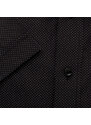 Willsoor Klasická pánska košeľa čiernej farby s bodkami 15282