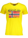 NORWAY 1963 Perfektné Pánske Tričko Krátky Rukáv Žltá