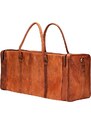 Bagind Journey - Dámska i pánska kožená taška hnedá, ručná výroba