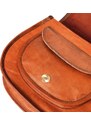 Bagind Hanty - Dámska kožená retro kabelka hnedá, ručná výroba