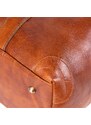 Bagind Packuy - cestovná kožená taška v prírodnej hnedej farbe, ručná výroba