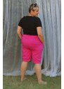 Taliansko Elastické krátke nohavice pre moletky - ružové