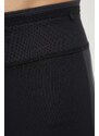 Športové legíny adidas TERREX Agravic pánske, čierna farba, vzorované